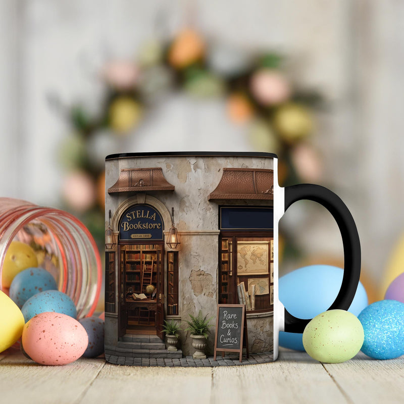 Buchladen-Tasse mit Namen