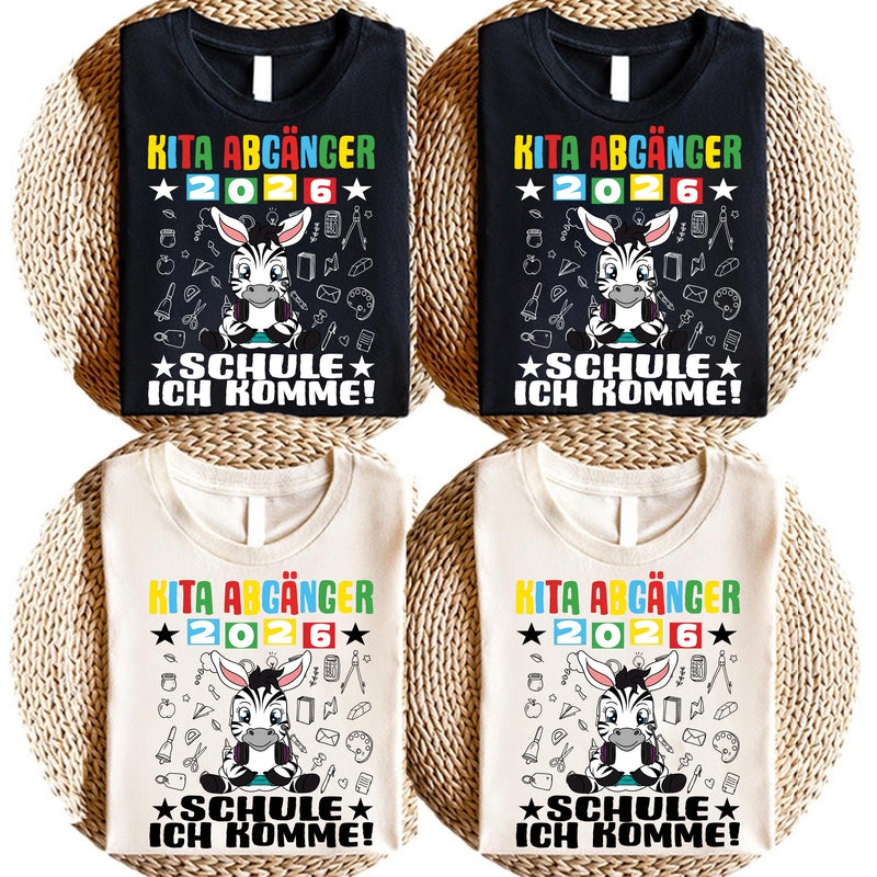Kita-Abgänger-Shirt 2026 „Schule ich komme!“