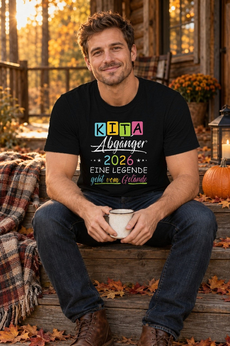 Kita Abgänger 2026 Shirt „Eine Legende geht vom Gelände“