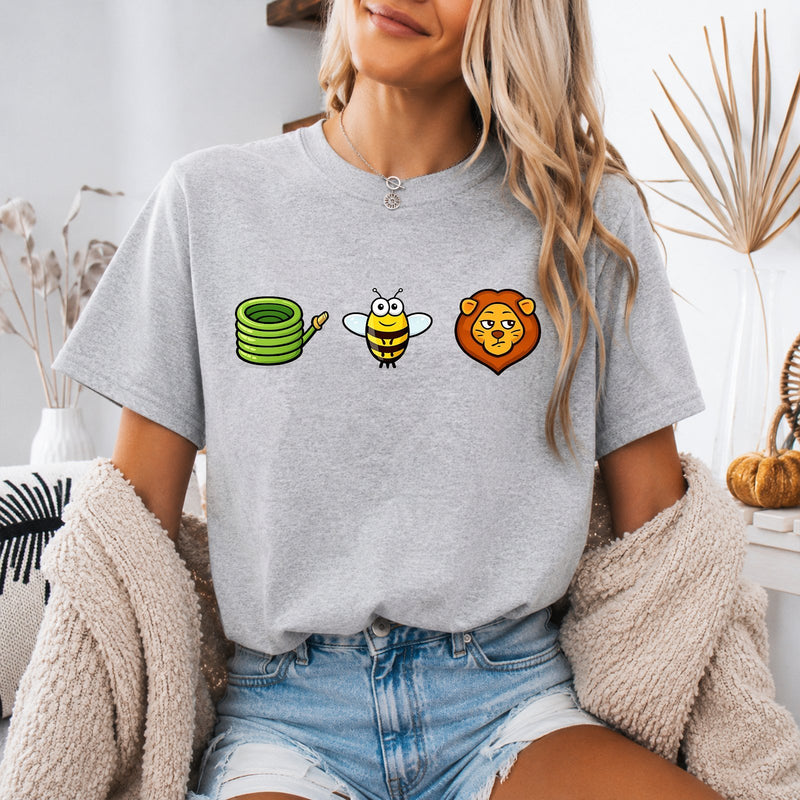 Lustiges Bilderrätsel T-Shirt „Hose Bee Lion“