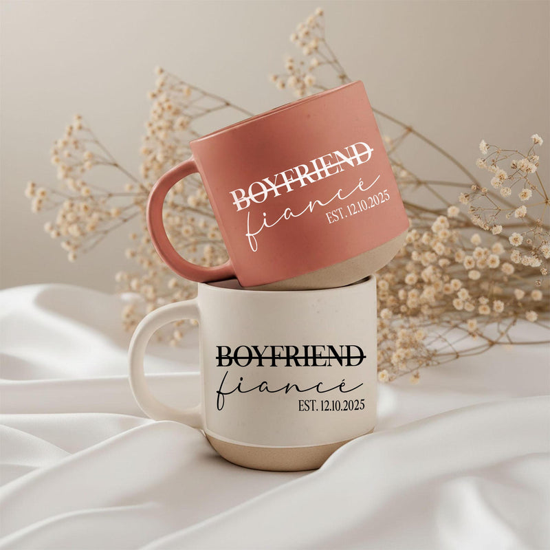 Verlobungsgeschenk Tasse mit Datum