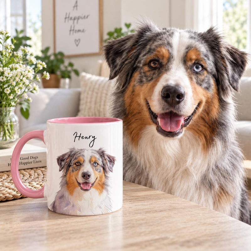 Haustier-Tasse mit Foto und Namen personalisiert