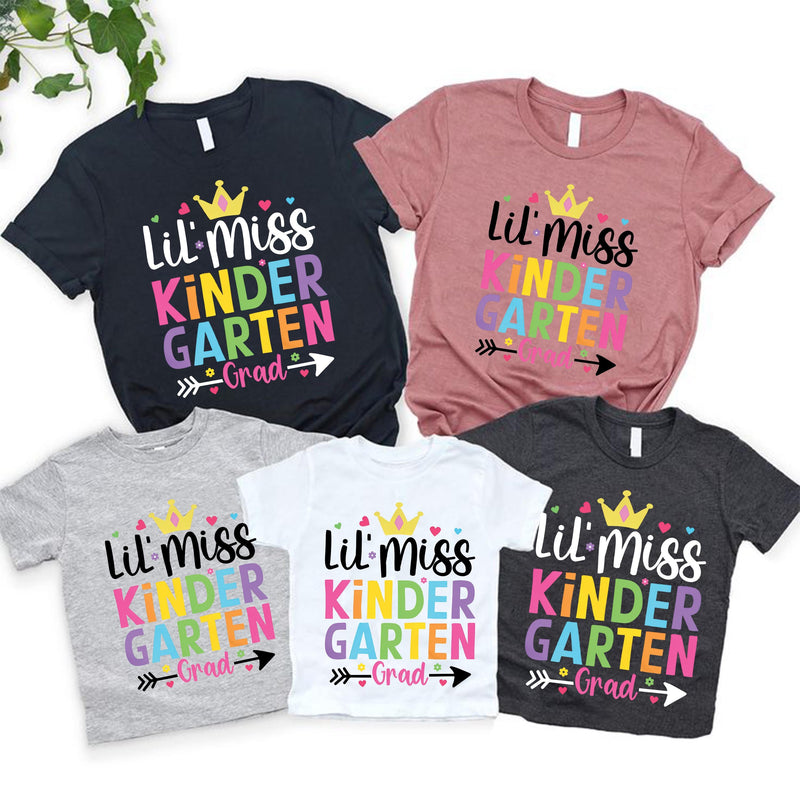 Kita-Abschluss Shirt Mädchen „Lil’ Miss Kindergarten Grad“