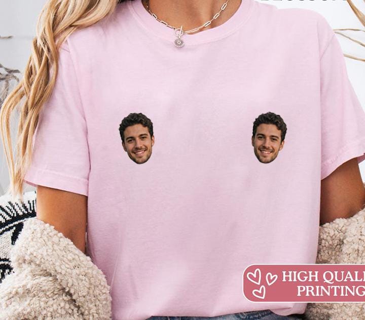 JGA-Shirt mit Gesicht des Bräutigams