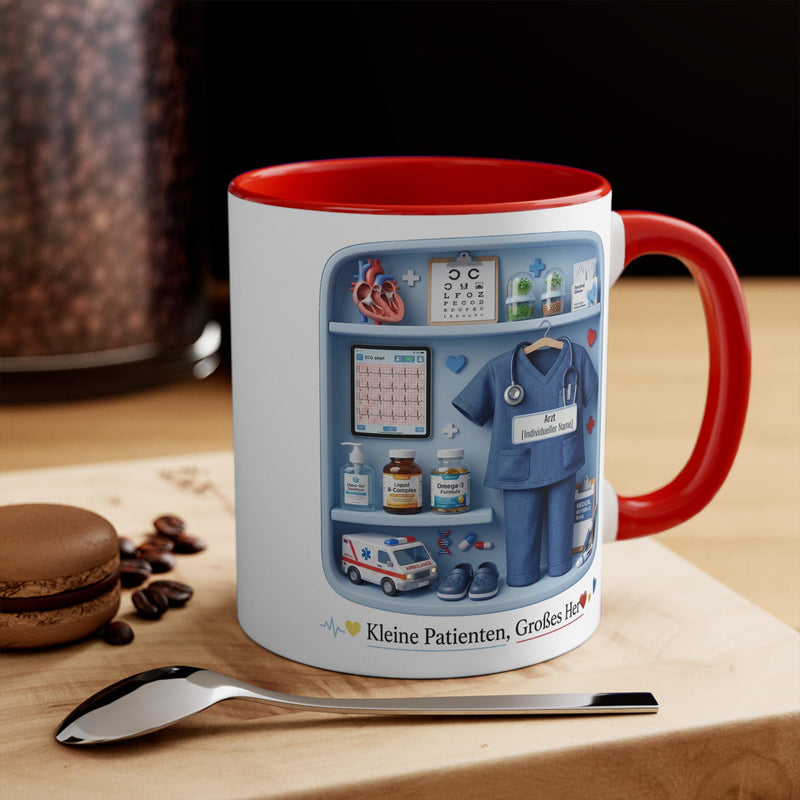Personalisierte Kinderarzt-Tasse mit Namen