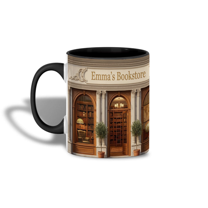Bücher Tasse personalisiert mit Namen