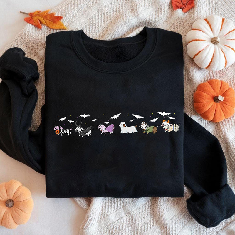 Halloween Pullover Hunde im Kostüm