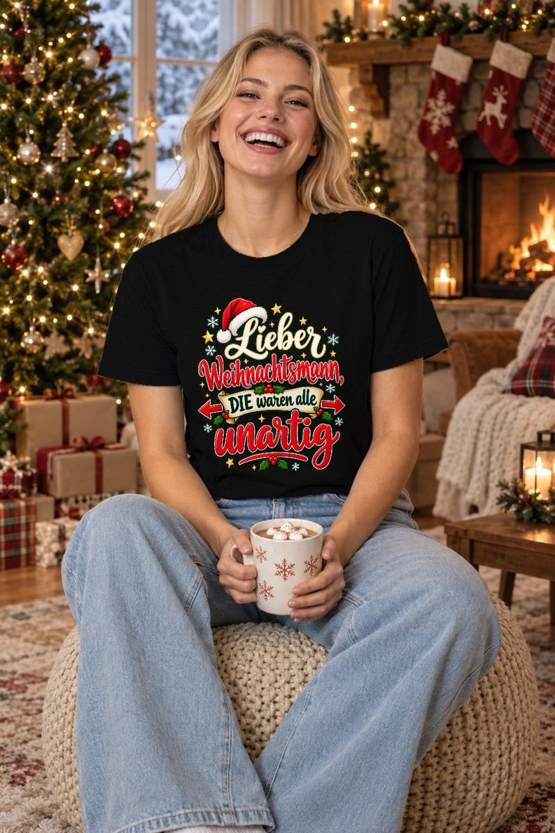 Weihnachtspullover „Lieber Weihnachtsmann, die waren alle unartig“
