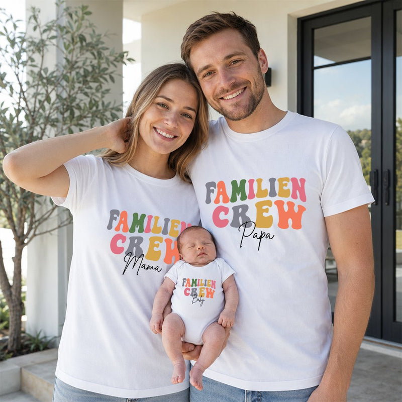Familien Crew T-Shirt personalisiert