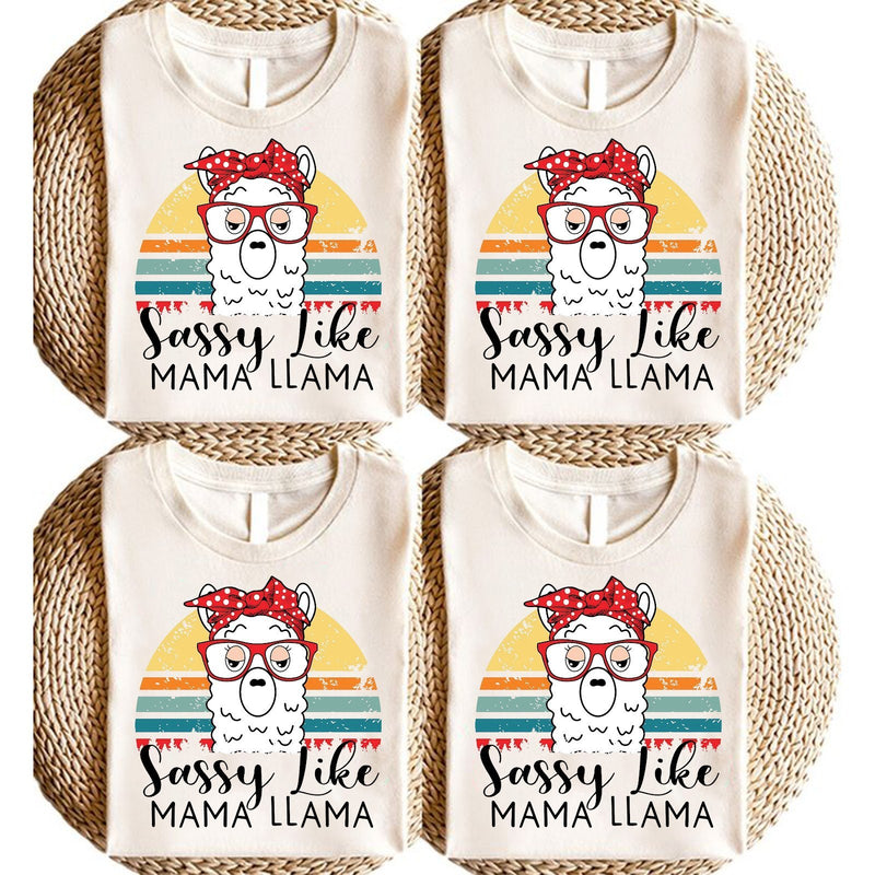 Familienshirt „Sassy like Mama Llama“