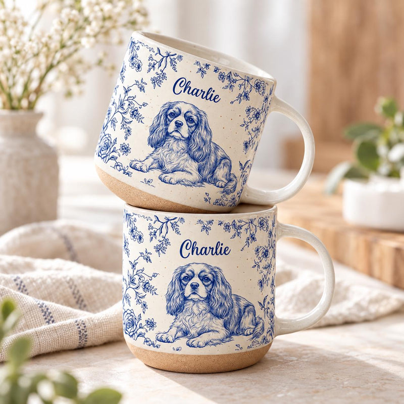 Hunde-Tasse personalisiert mit Porträt nach Foto und Namen …