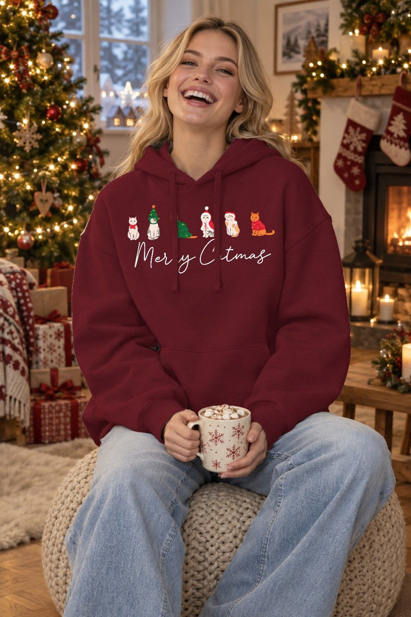 Weihnachtspullover Katze „Merry Catmas“