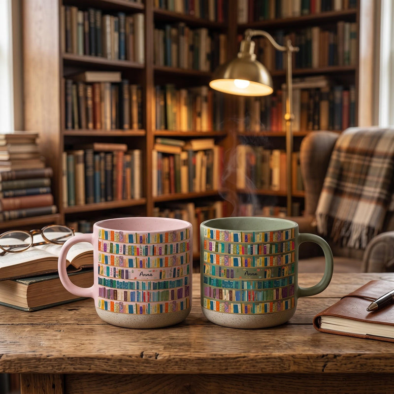 Bücherregal Tasse mit Namen