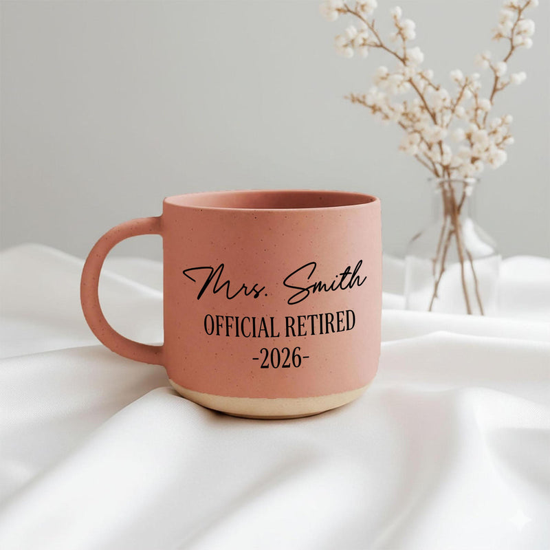Ruhestand-Tasse personalisiert mit Namen und Jahr