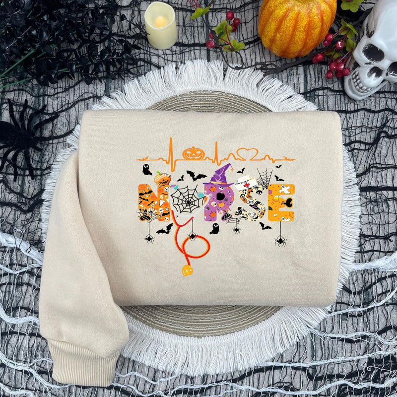 Krankenschwester Halloween Pullover „Nurse“