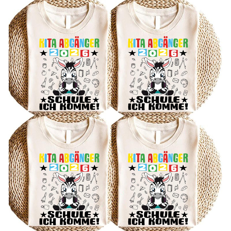 Kita-Abgänger-Shirt 2026 „Schule ich komme!“