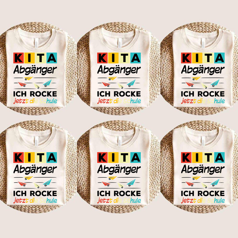 Kita-Abgänger-Shirt „Ich rocke jetzt die Schule“