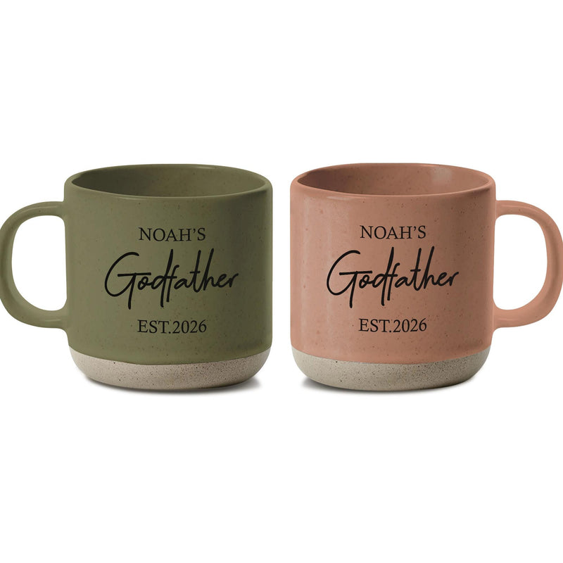 Personalisierte Paten-Tasse mit Namen und Jahr