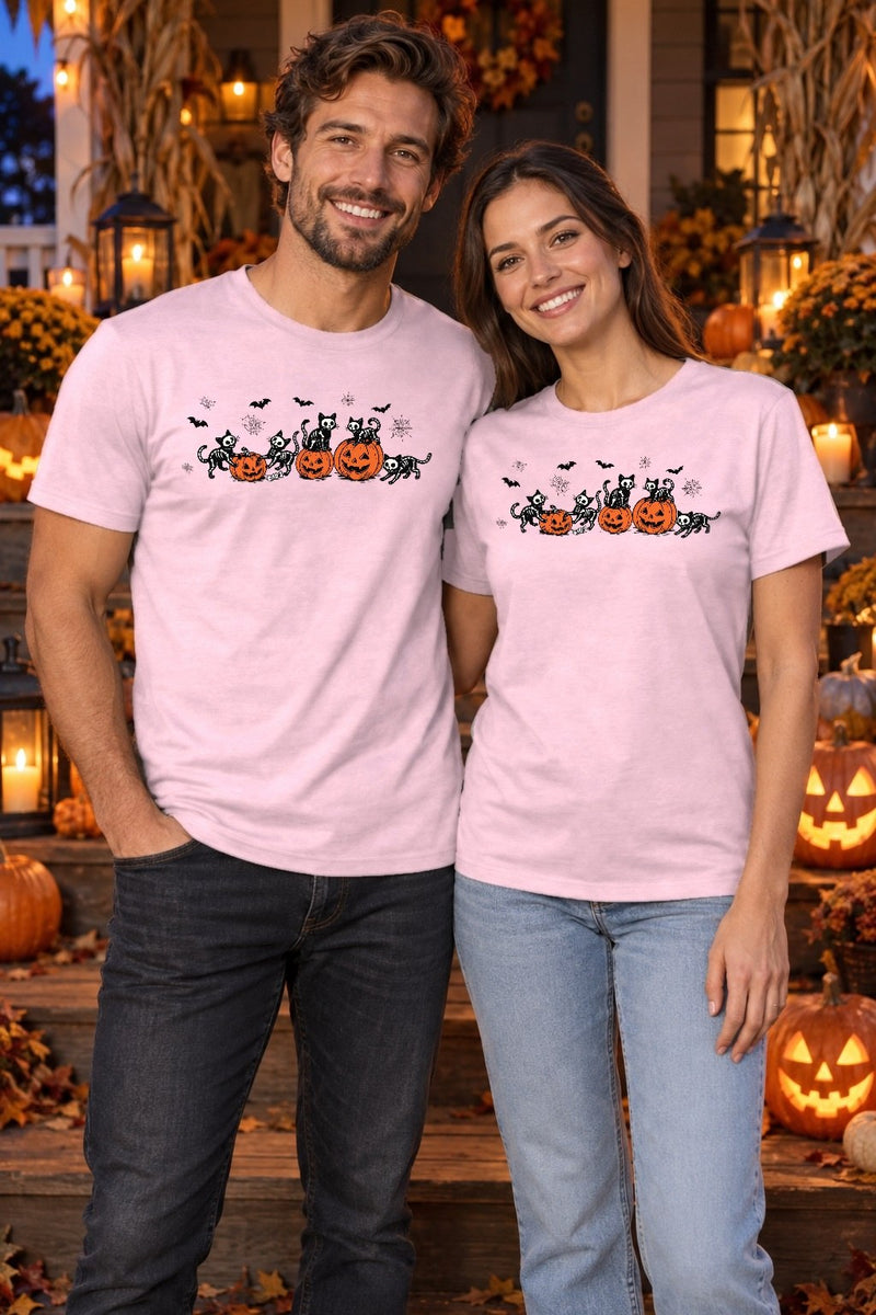 Halloween Pullover Katze – schwarze Skelett-Katzen mit …