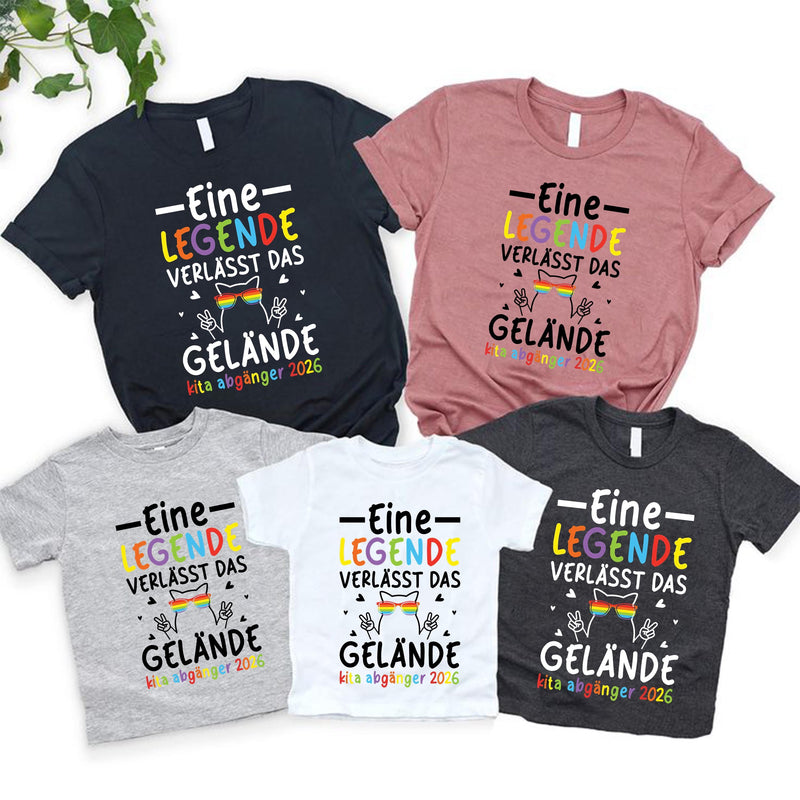 Kita-Abgänger-Shirt „Eine Legende verlässt das Gelände“