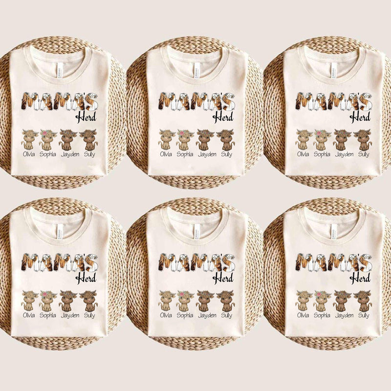 Mama T-Shirt „Mama's Herd“ mit Namen