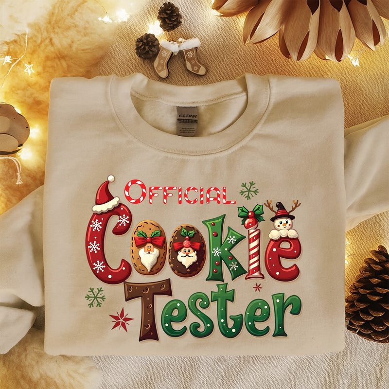 Weihnachtspullover „Official Cookie Tester“
