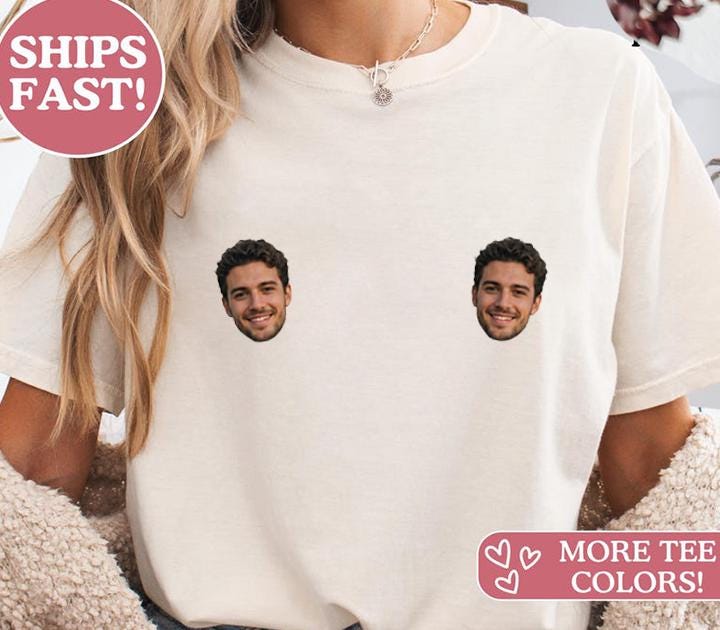 JGA-Shirt mit Gesicht des Bräutigams