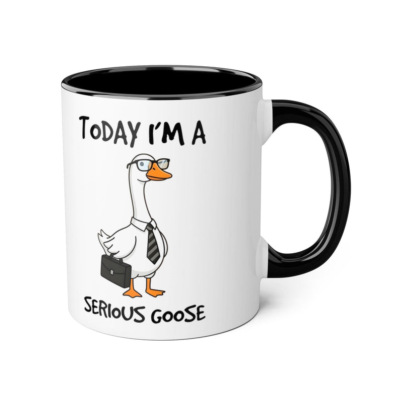 Lustige Gans Tasse „Today I’m a Serious Goose“ mit Business-Gans