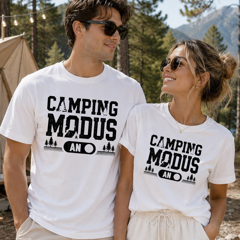 Camping T-Shirt „Camping Modus AN“