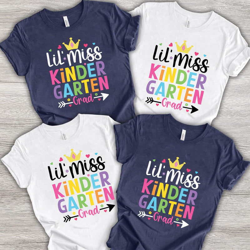 Kita-Abschluss Shirt Mädchen „Lil’ Miss Kindergarten Grad“
