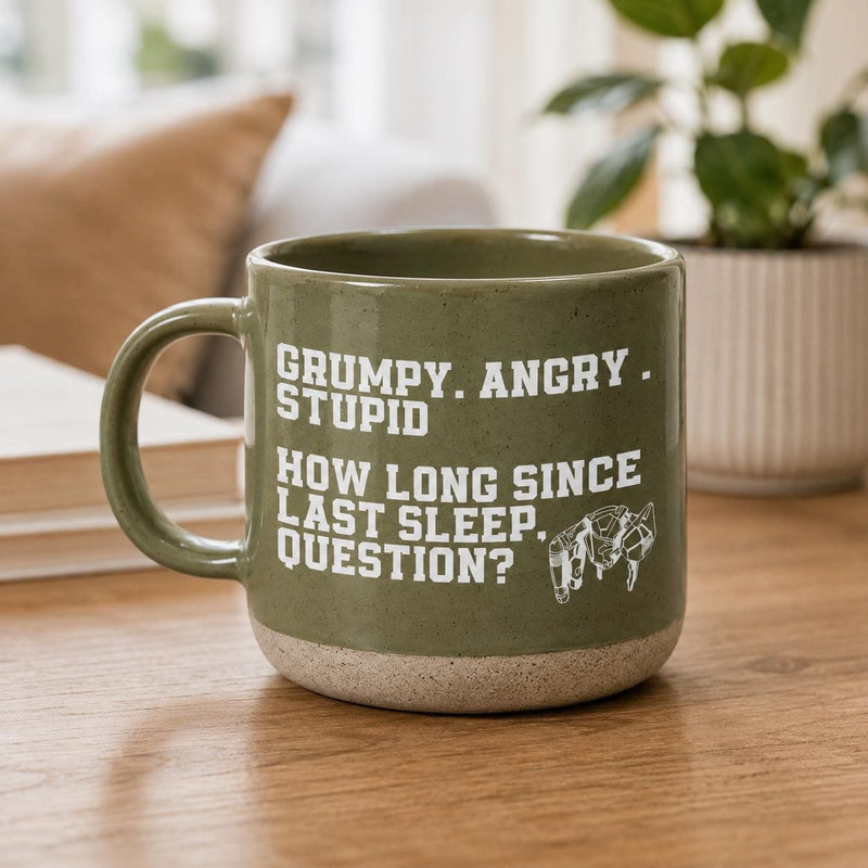 Sci-Fi-Tasse für Project-Hail-Mary-Fans „Grumpy. Angry. Stupid.“