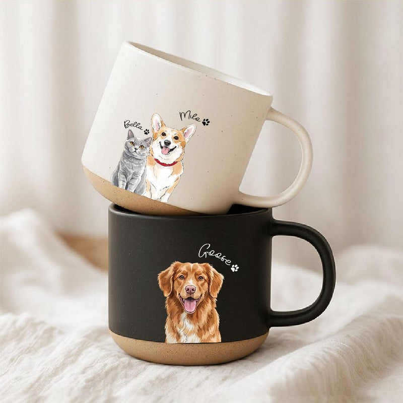 Haustier-Tasse mit Foto und Namen