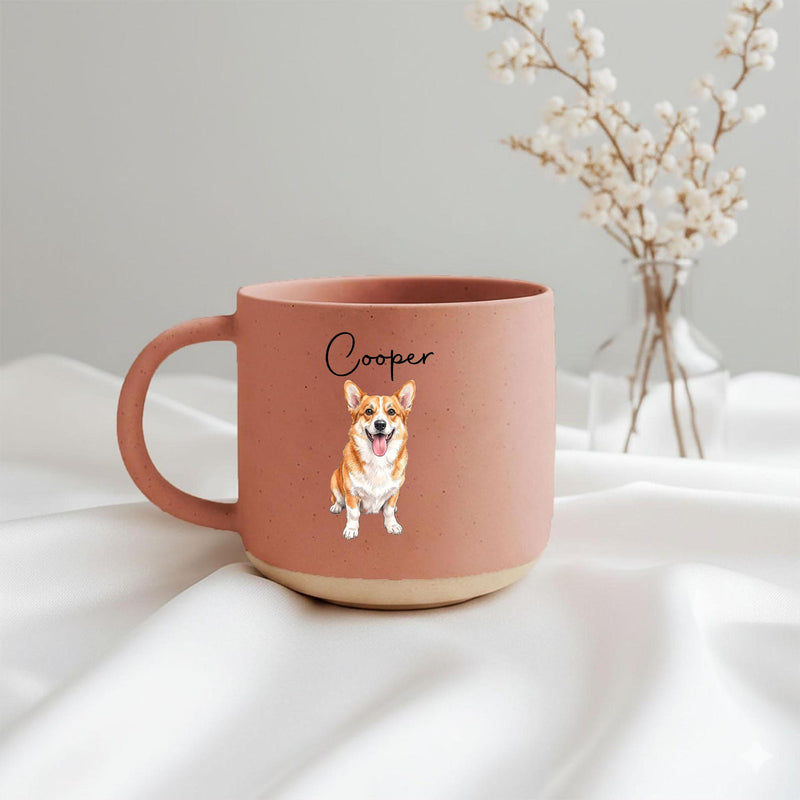 Personalisierte Haustier-Tasse mit Porträt und Namen