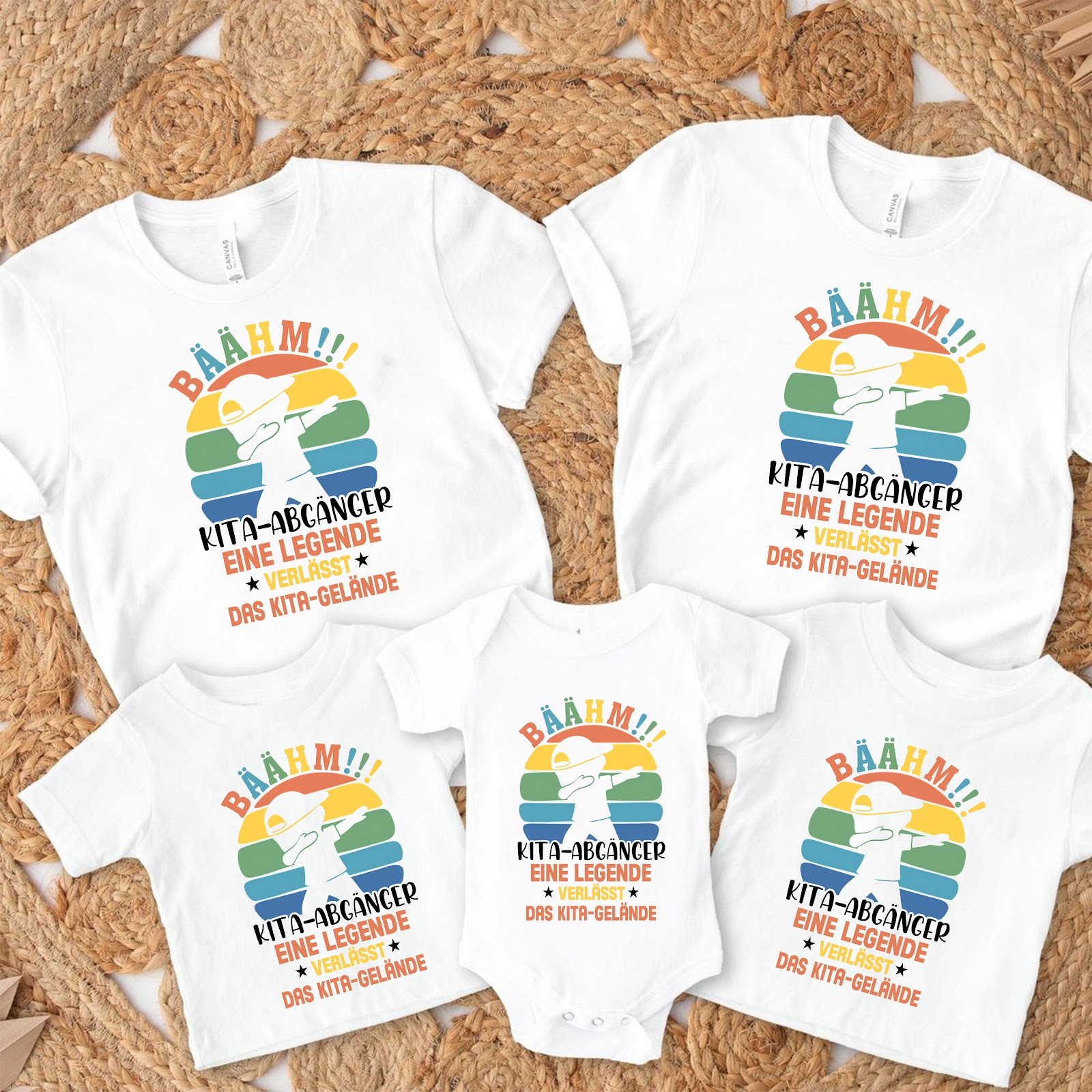 Einschulung T-Shirt „Bääm! Kita-Abgänger Legende“