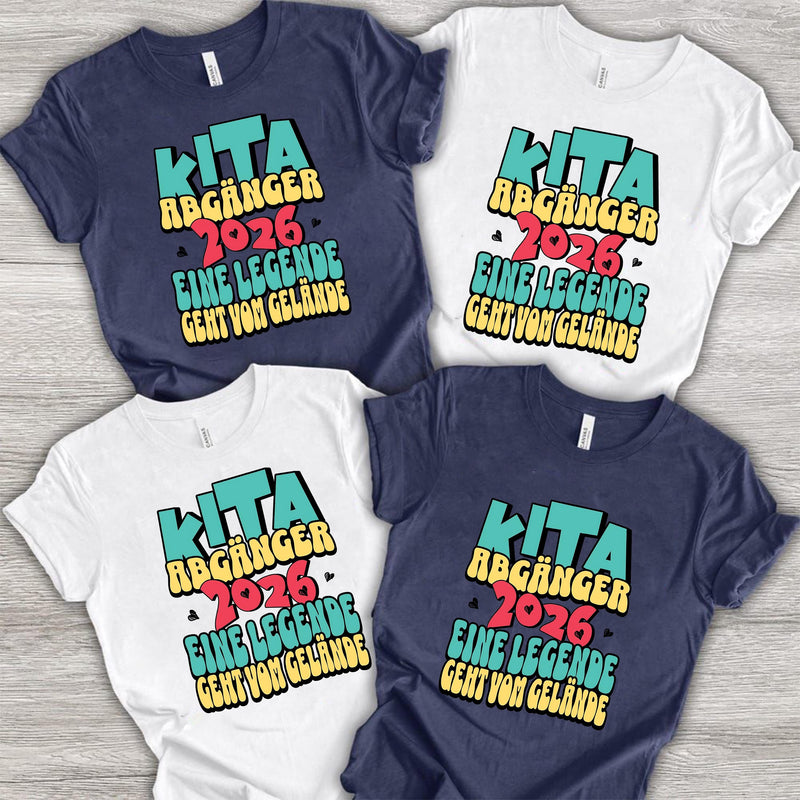 Kita-Abgänger-Shirt 2026 „Eine Legende geht vom Gelände“