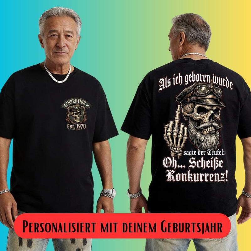 Geburtstag T-Shirt „Generation X“ mit Geburtsjahr