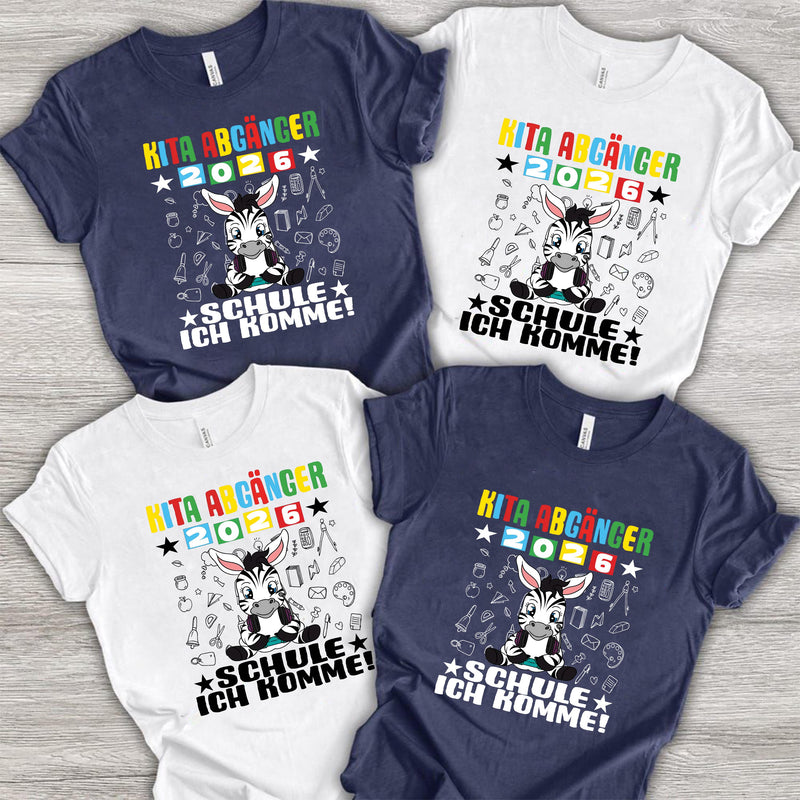 Kita-Abgänger-Shirt 2026 „Schule ich komme!“