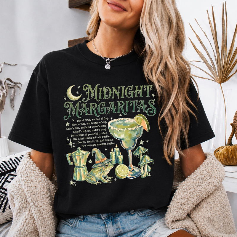 Hexen-Frosch Halloween-Shirt „Midnight Margaritas“