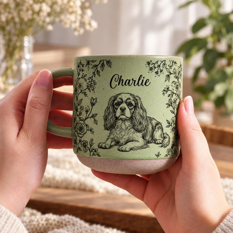 Hunde-Tasse personalisiert mit Porträt nach Foto und Namen …