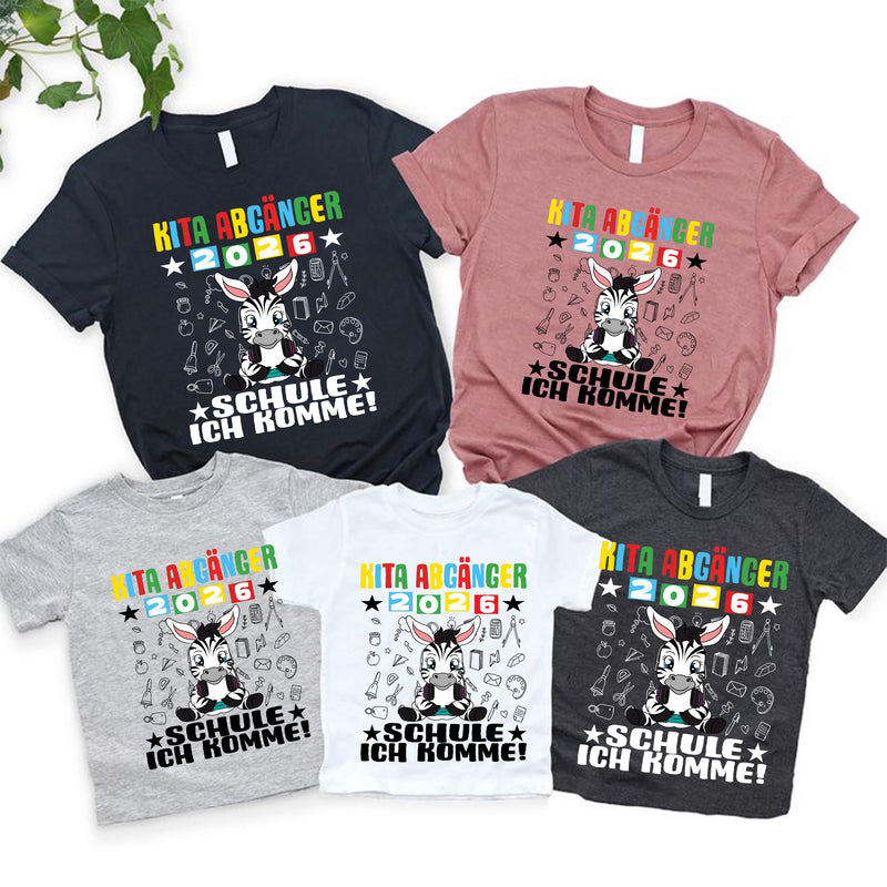 Kita-Abgänger-Shirt 2026 „Schule ich komme!“