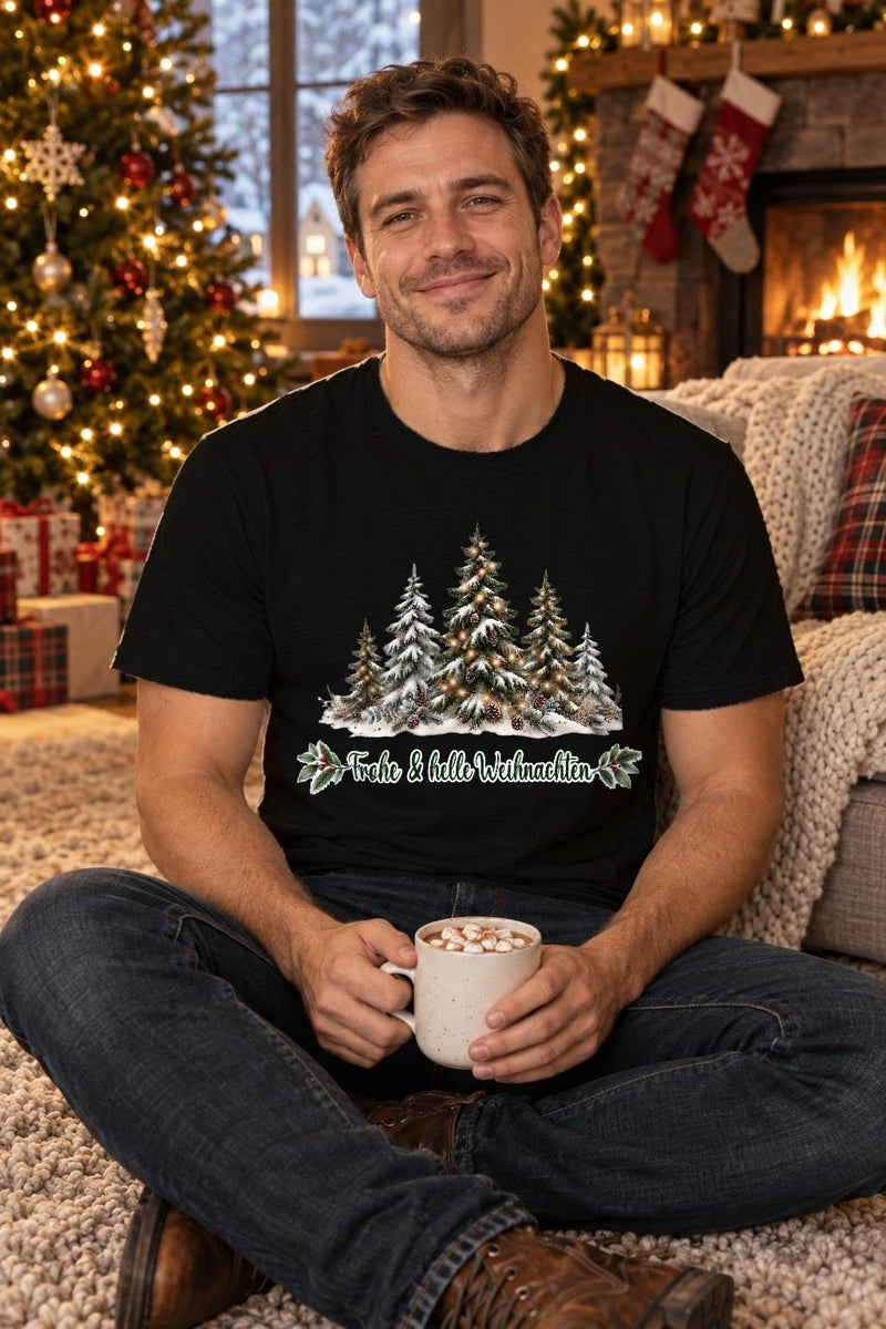 Weihnachtspullover „Frohe & helle Weihnachten“