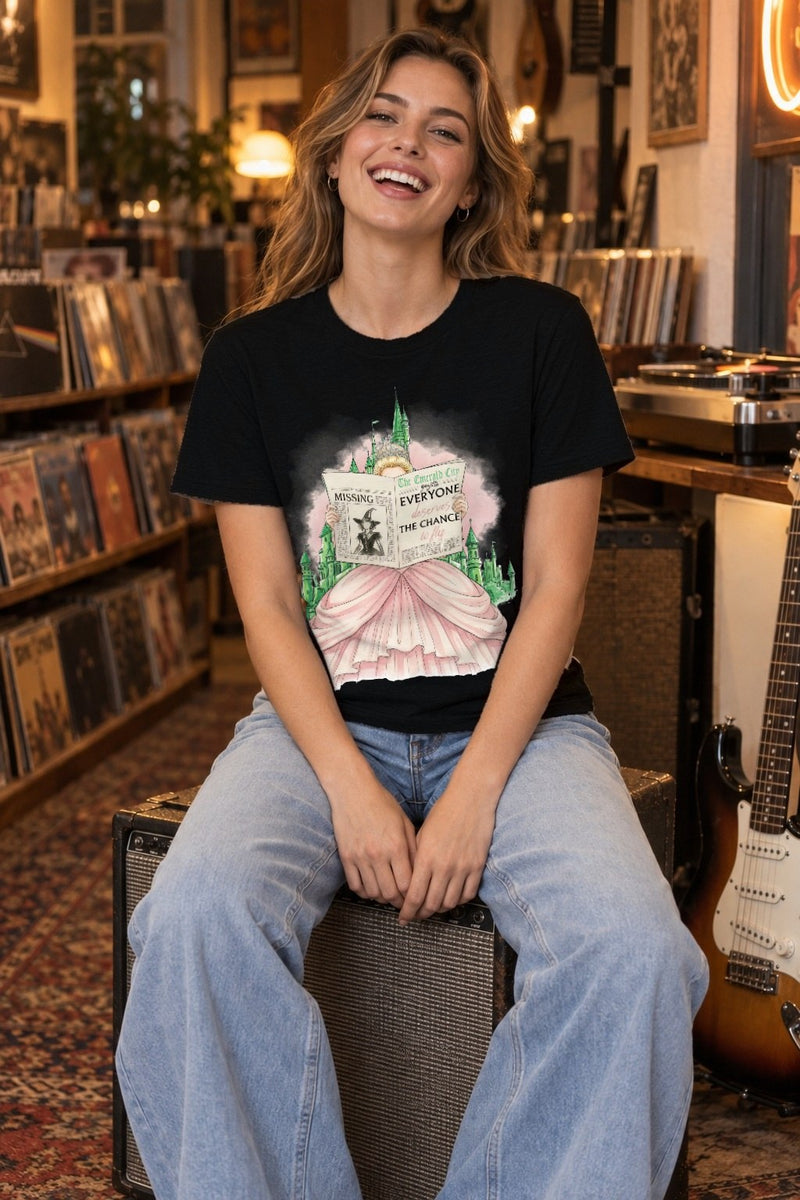 Musical Shirt „Wicked – Changed for Good“ mit Rückendruck – Glinda Kleid mit …