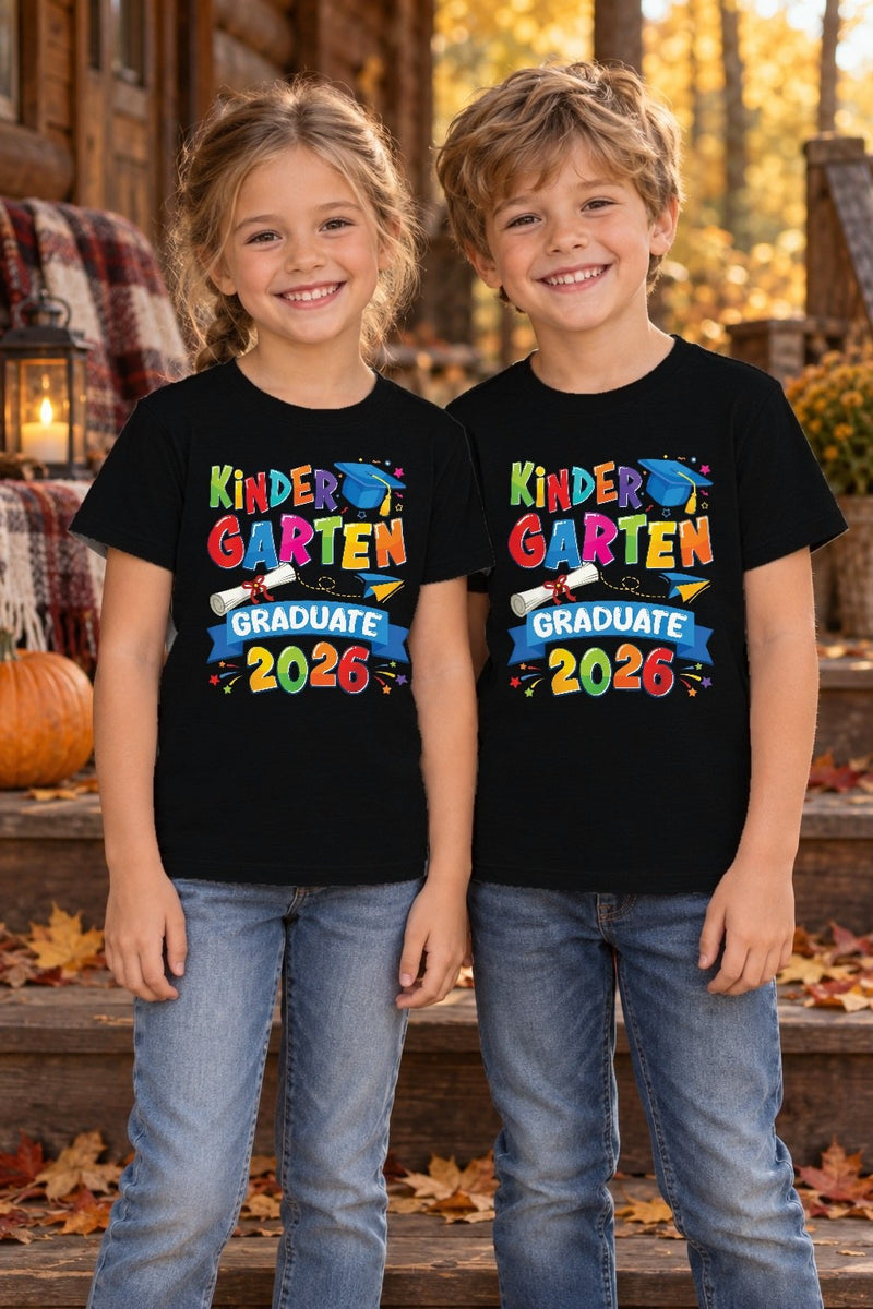 Kindergarten Abschluss Shirt Kinder „Kindergarten Graduate 2026“