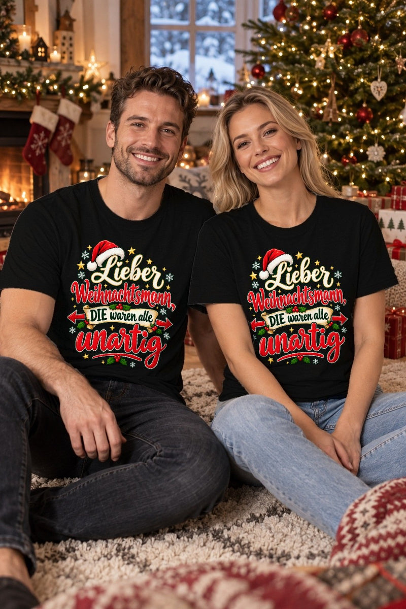 Weihnachtspullover „Lieber Weihnachtsmann, die waren alle unartig“