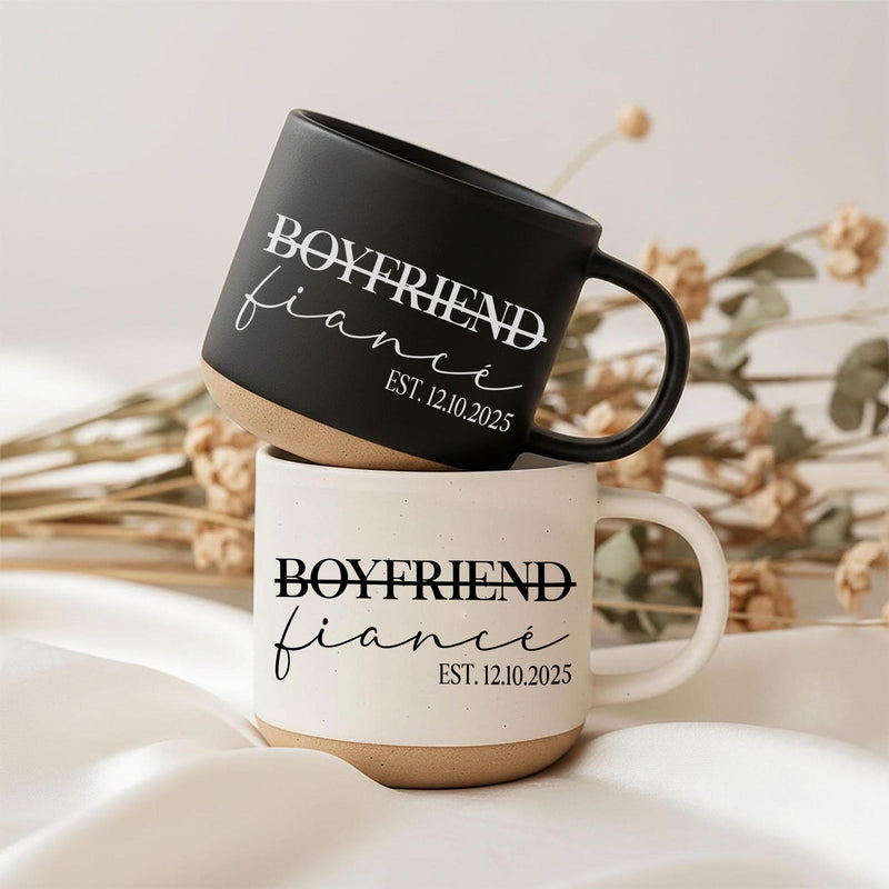 Verlobungsgeschenk Tasse mit Datum