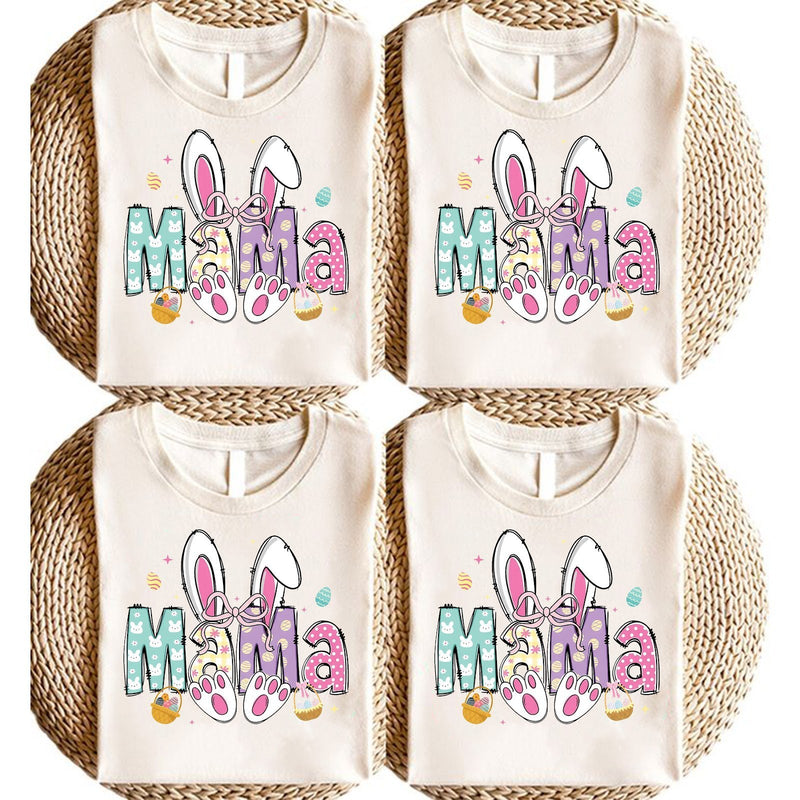 Familien Oster T-Shirt „Mama“ und „Mini“ mit Hasenohren