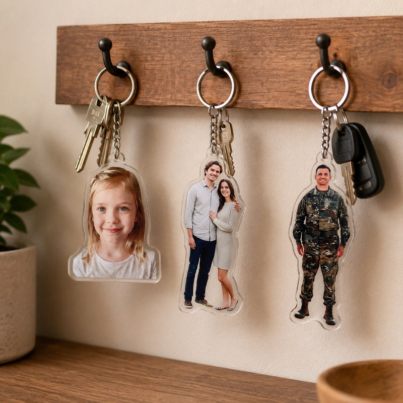 Foto-Schlüsselanhänger 2er-Set