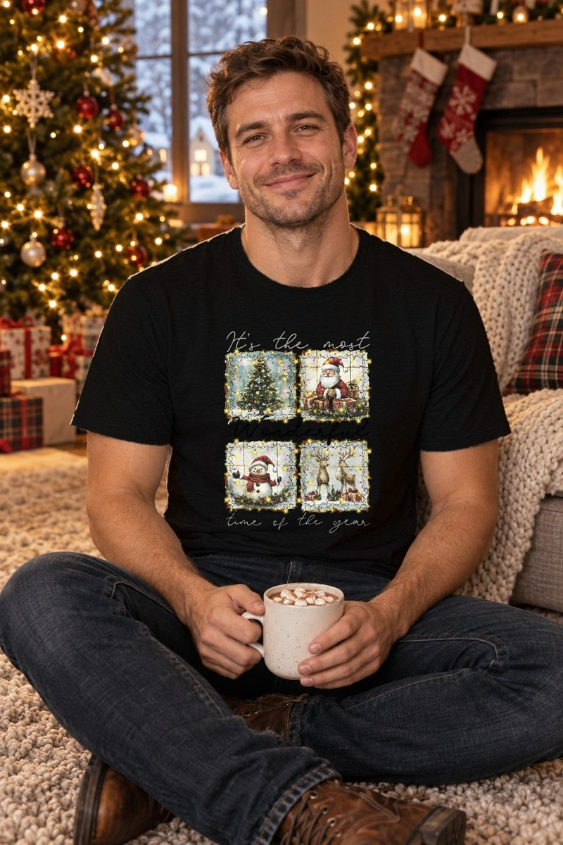 Vintage Weihnachtspullover „It's the most Wonderful time of the year“