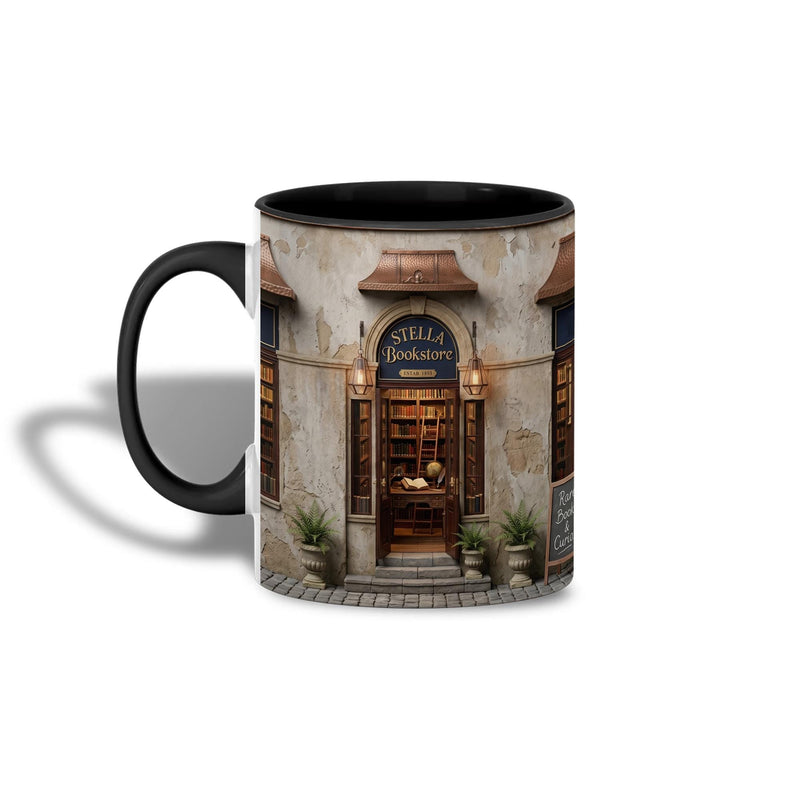 Buchladen-Tasse mit Namen