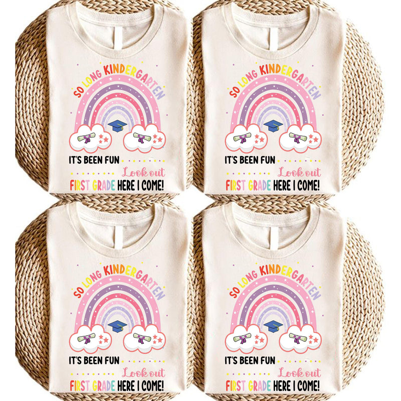 Kindergarten Abschied Shirt „So Long Kindergarten – First Grade Here I Come“
